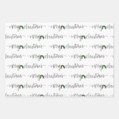 クリスマスラッピング紙シート ラッピングペーパーシート (正面)