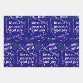 クリスマスラッピング紙シート ラッピングペーパーシート (正面2)