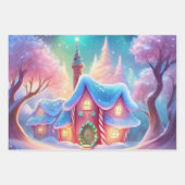 クリスマスラッピング紙セット3 ラッピングペーパーシート (正面2)