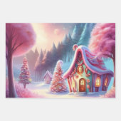 クリスマスラッピング紙セット3 ラッピングペーパーシート (正面3)