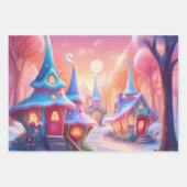 クリスマスラッピング紙セット3 ラッピングペーパーシート (正面2)