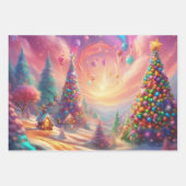 クリスマスラッピング紙セット3 ラッピングペーパーシート (正面2)