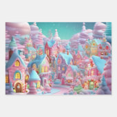 クリスマスラッピング紙セット3 ラッピングペーパーシート (正面)