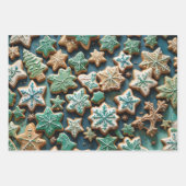 クリスマスラッピング紙セット3 ラッピングペーパーシート (正面3)