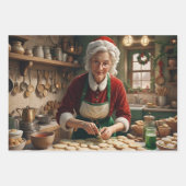 クリスマスラッピング紙セット3 ラッピングペーパーシート (正面2)