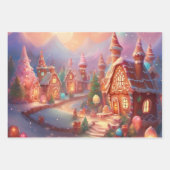 クリスマスラッピング紙セット3 ラッピングペーパーシート (正面2)