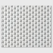 クリスマスラッピング紙ツリー ラッピングペーパー (フラット)