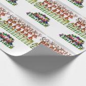 クリスマスラッピング紙トナカイ ラッピングペーパー (角)