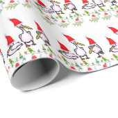 クリスマスラッピング紙ピンクペリカン ラッピングペーパー (ロールコーナー)