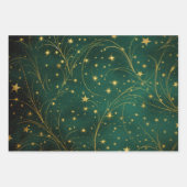 クリスマスラッピング紙フラットシートセット1 ラッピングペーパーシート (正面)