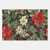 クリスマスラッピング紙フラットシートセット2 ラッピングペーパーシート (正面3)