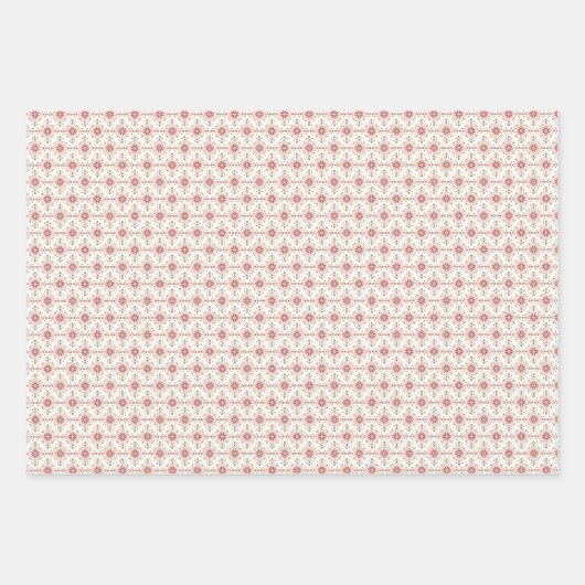 クリスマスラッピング紙フラットシートセット3 ラッピングペーパーシート (正面)