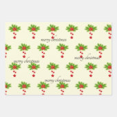 クリスマスラッピング紙フラットシートセット3 ラッピングペーパーシート (正面2)