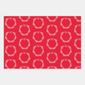 クリスマスラッピング紙フラットシートセット3 ラッピングペーパーシート (正面2)