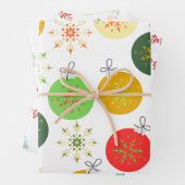 クリスマスラッピング紙フラットシートセット3 ラッピングペーパーシート (インサイチュ)