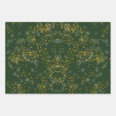 クリスマスラッピング紙フラットシートセット3 ラッピングペーパーシート (正面3)