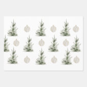 クリスマスラッピング紙フラットシートセット3 ラッピングペーパーシート (正面)