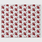 クリスマスラッピング紙プレイドムース ラッピングペーパー (フラット)