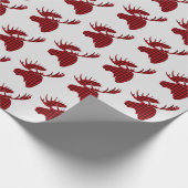 クリスマスラッピング紙プレイドムース ラッピングペーパー (角)