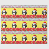 クリスマスラッピング紙ペンギン ラッピングペーパー (フラット)