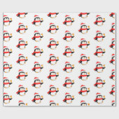 クリスマスラッピング紙ペンギン ラッピングペーパー (フラット)