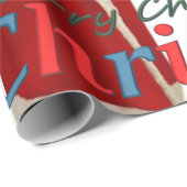 クリスマスラッピング紙メリークリスマスサンタ ラッピングペーパー (ロールコーナー)