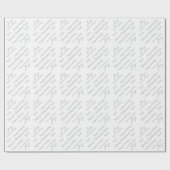 クリスマスラッピング紙名前をカスタムする ラッピングペーパー (フラット)