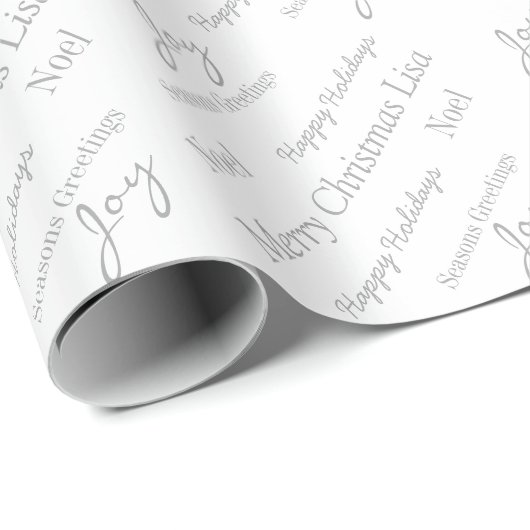 クリスマスラッピング紙名前をカスタムする ラッピングペーパー (ロールコーナー)