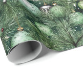 クリスマスラッピング紙水カラースタイルデザイン ラッピングペーパー (ロールコーナー)