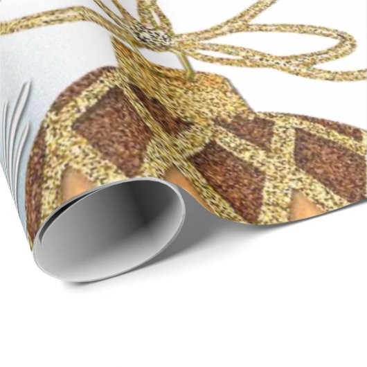 クリスマスラッピング紙金ゴールド玉 ラッピングペーパー (ロールコーナー)