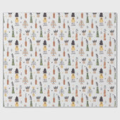 クリスマスラッピング紙30インチx 30足 ラッピングペーパー (フラット)