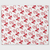 クリスマスラッピング紙 – キャンディーキャン ラッピングペーパー (フラット)