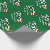 クリスマスラッピング紙 |サンタハットテニスボール ラッピングペーパー (角)