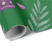 クリスマスラッピング紙 – パープルベル&ゴールデンS ラッピングペーパー (ロールコーナー)