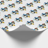 クリスマスラッピング紙 – ペンギン ラッピングペーパー (角)