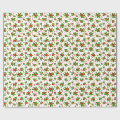 クリスマスラッピング紙 – ホリー ラッピングペーパー (フラット)