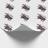 クリスマスラッピング紙（ムース&カーフ） ラッピングペーパー (角)