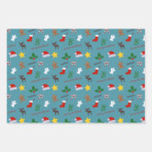 クリスマスラッピング紙 ラッピングペーパーシート (正面3)