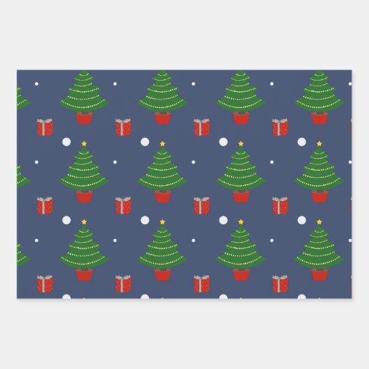 クリスマスラッピング紙 ラッピングペーパーシート (正面)