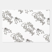 クリスマスラッピング紙 ラッピングペーパーシート (正面3)