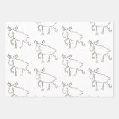 クリスマスラッピング紙 ラッピングペーパーシート (正面)