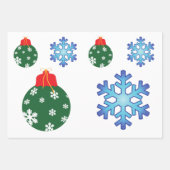 クリスマスラッピング紙 ラッピングペーパーシート (正面3)