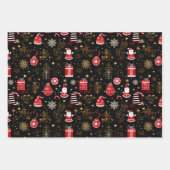 クリスマスラッピング紙 ラッピングペーパーシート (正面3)