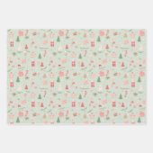 クリスマスラッピング紙 ラッピングペーパーシート (正面2)