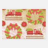 クリスマスラッピング紙 ラッピングペーパーシート (正面3)