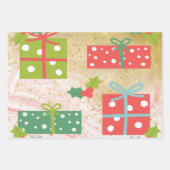 クリスマスラッピング紙 ラッピングペーパーシート (正面)