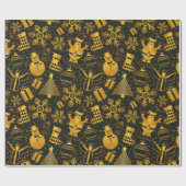 クリスマスラッピング紙 ラッピングペーパー (フラット)