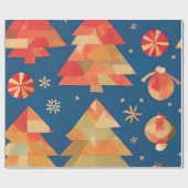 クリスマスラッピング紙 ラッピングペーパー (フラット)