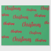 クリスマスラッピング紙 ラッピングペーパー (フラット)