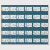 クリスマスラッピング紙 ラッピングペーパー (フラット)